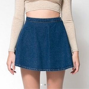 American Apparel denim circle skirt